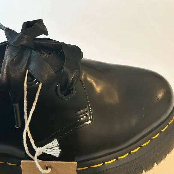 Dr. Martens Holly Black Platform Shoes Women’s 10 - Picture 7 of 7